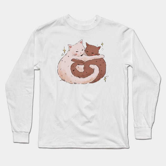 Cat Lovers Long Sleeve T-Shirt by eraserheadarts